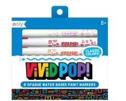 VIVID POP! - ENSEMBLE DE 8 MARQUEURS DE PEINTURE ACRYLIQUE À BASE D'EAU  - CLASSIQUE